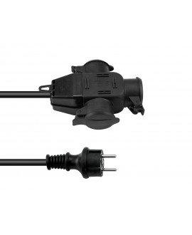 Eurolite Extension 3x2.5 3m 3-fold SCHUKO Extension Cables