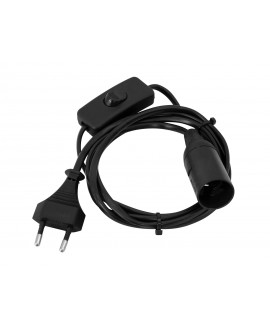 Eurolite E-14 Fassung Netzkabel Stecker Schalter SCHUKO-Verlängerungskabel