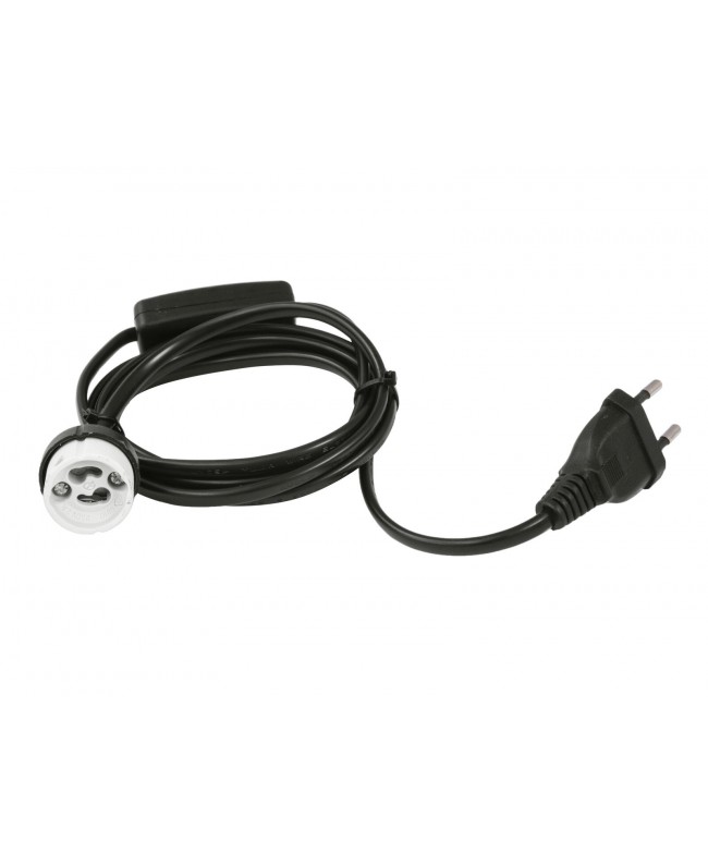 Eurolite GU-10 Fassung Netzkabel Stecker Schalter