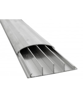 Eurolite Bodenkabelkanal 75mm breit silber 2m Kabelbrücken