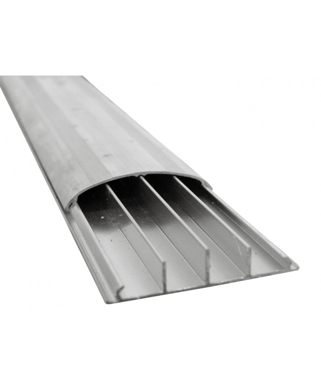 Eurolite Bodenkabelkanal 75mm breit silber 2m