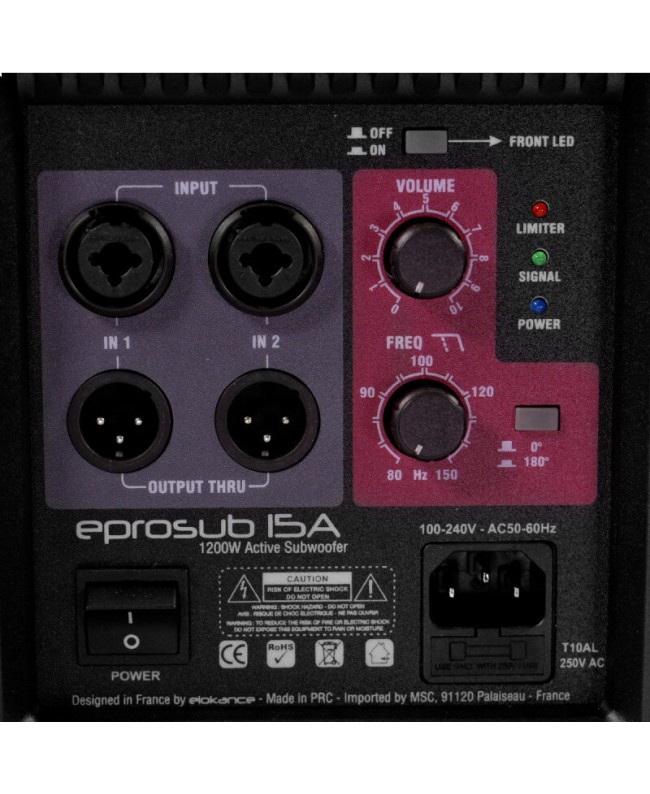 Elokance ePro Sub 15 A