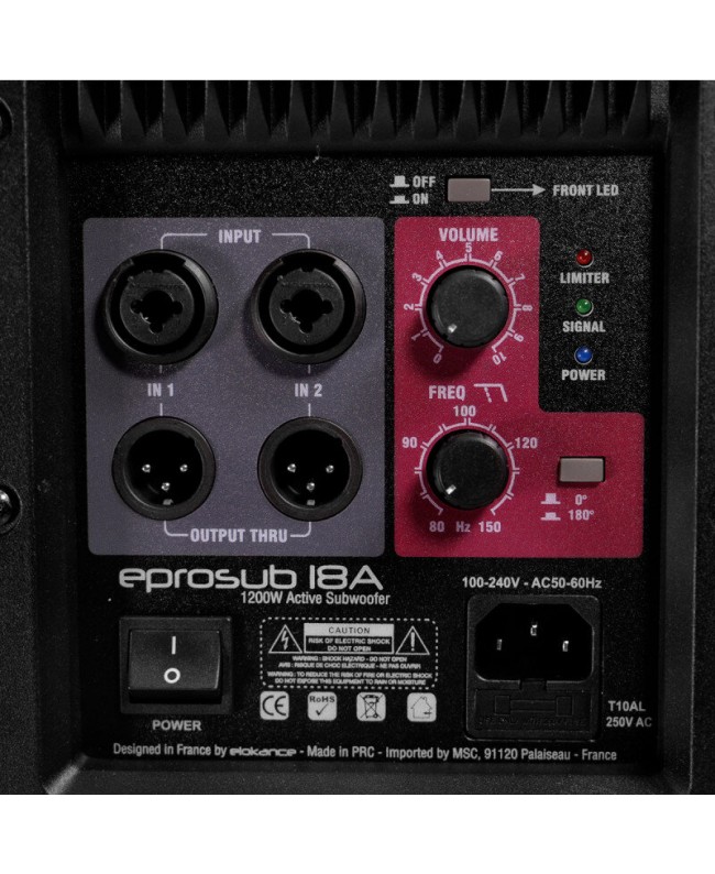 Elokance ePro Sub 18 A
