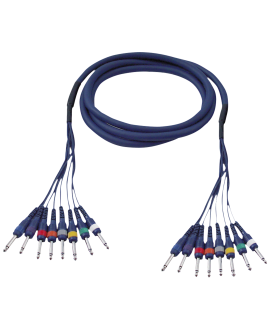 DAP FL63 - 8 Jack mono to 8 Jack mono 6 m