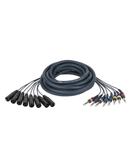 DAP FL68 - 8 XLR/M 3P to 8 Jack stereo 3 m