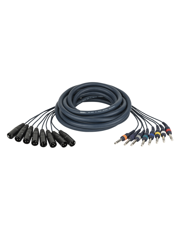 DAP FL68 - 8 XLR/M 3P to 8 Jack stereo 3 m