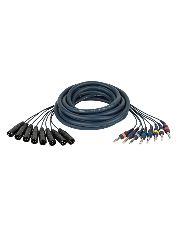 DAP FL68 - 8 XLR/M 3P to 8 Jack stereo 6 m