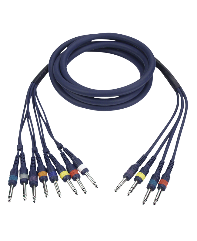 DAP FL69 - 8 Jack mono to 4 Jack stereo 6 m