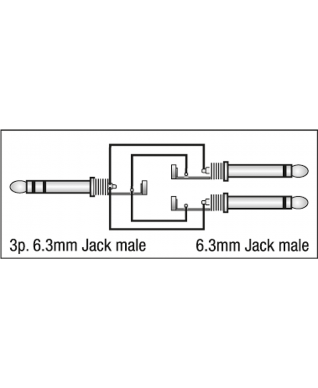 DAP FL69 - 8 Jack mono to 4 Jack stereo 6 m