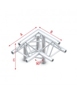 MILOS Deco-22 Triangle truss - down left - apex up ALM32 - 90° corner