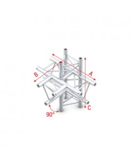 MILOS Deco-22 Triangle truss - T-Cross + up/down 5-way ATM51 - 90° corner