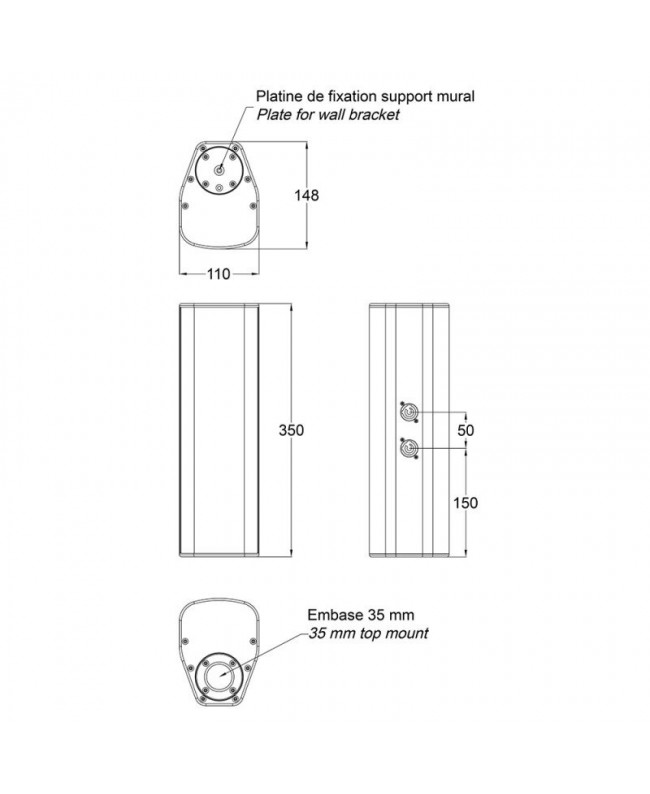 Audiophony iLINE43 Schwarz