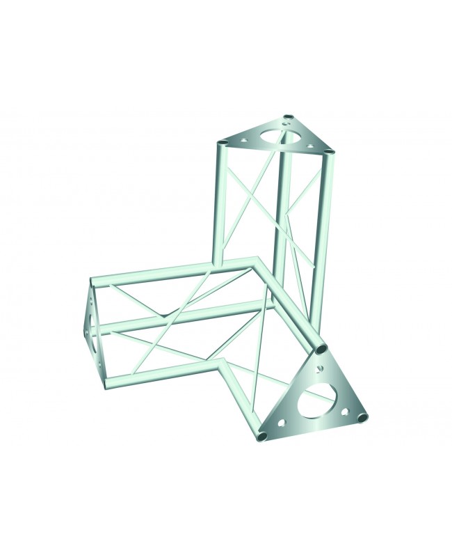 Decotruss SAL-33 Ecke 3-Weg \/ rechts sil