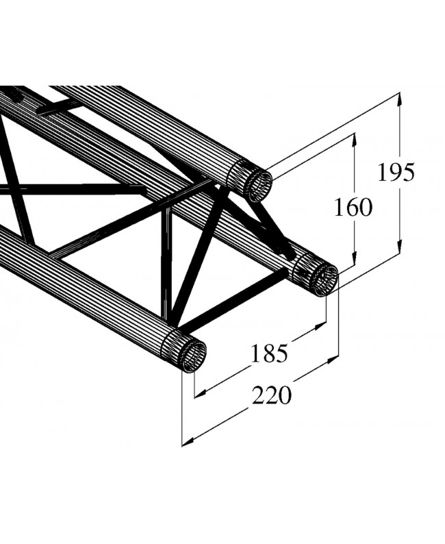 Alutruss DECOLOCK DQ3-1000 3-way Cross Beam