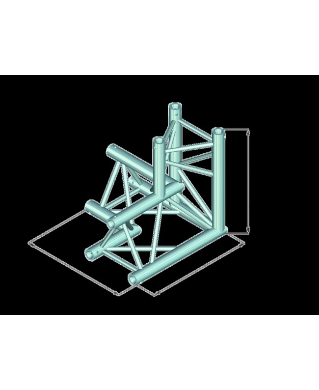 Alutruss DECOLOCK DQ3-PAL33 3-way Corner 90°