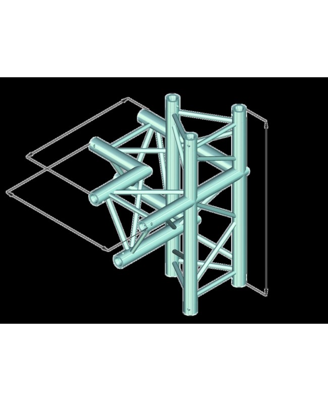 Alutruss DECOLOCK DQ3-PAC45 4-Weg Ecke rechts