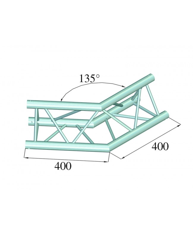 Alutruss DECOLOCK DQ3-SPAC23 2-Weg Ecke 135° sw