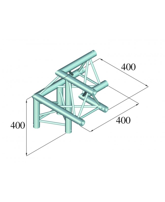 Alutruss DECOLOCK DQ3-SPAL31 3-way Corner 90° bk