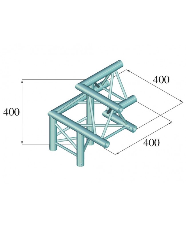 Alutruss DECOLOCK DQ3-SPAL32 3-way Corner 90° bk