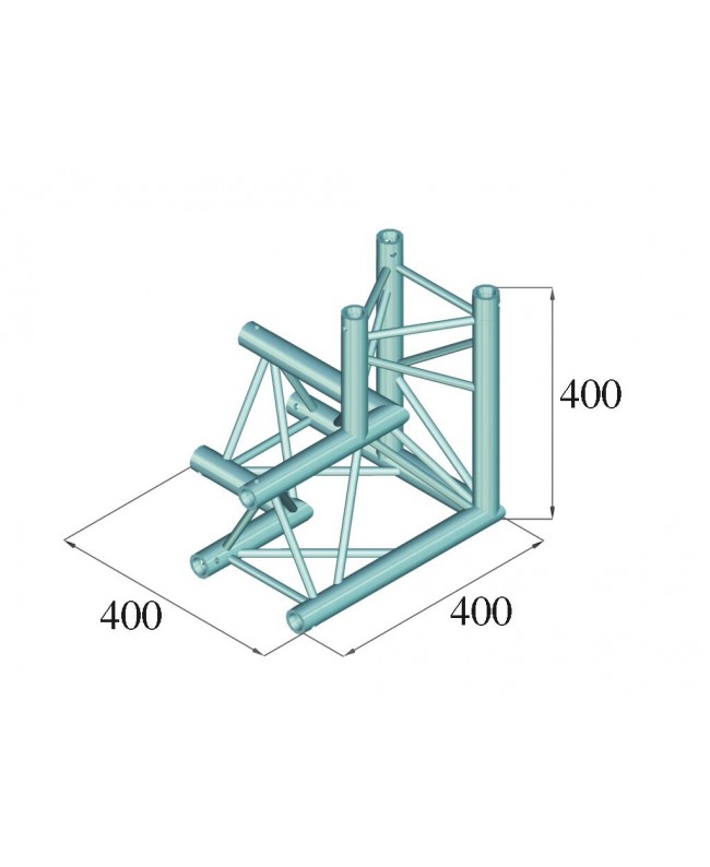 Alutruss DECOLOCK DQ3-SPAL33 3-Weg Ecke 90° sw