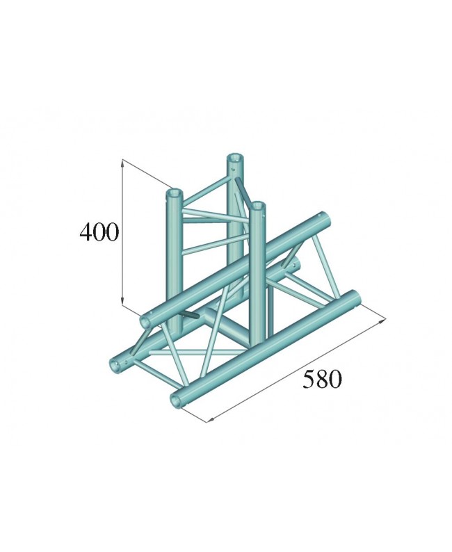 Alutruss DECOLOCK DQ3-SPAT35 3-Weg T-Stück 90° sw