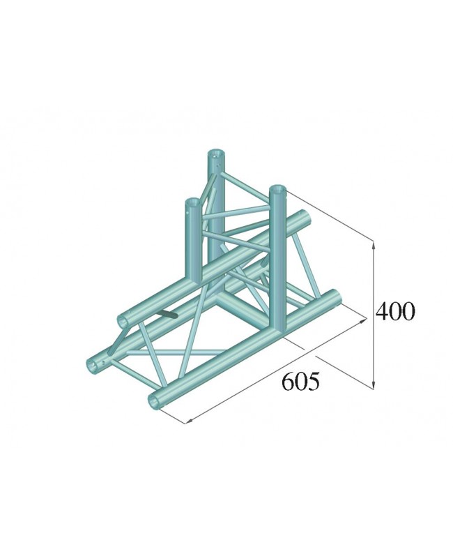 Alutruss DECOLOCK DQ3-SPAT37 3-way T-Piece 90° bk