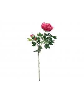 Europalms Peony Branch premium, artificial plant, magenta, 100cm Flowers & Plants