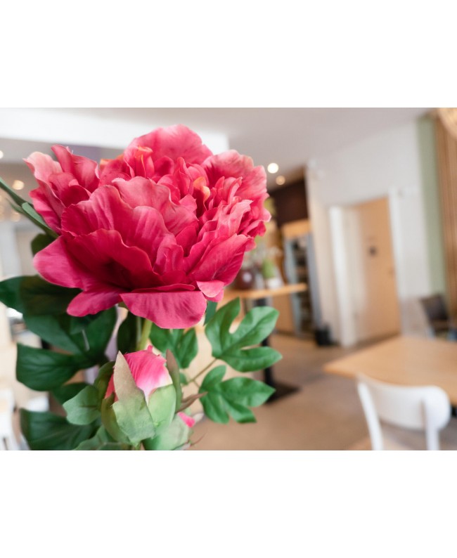 Europalms Peony Branch premium, artificial plant, magenta, 100cm Fiori & piante