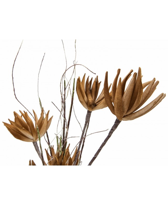 Europalms Artischocken Zweig (EVA), künstlich, beige, 100cm Blumen & Pflanzen