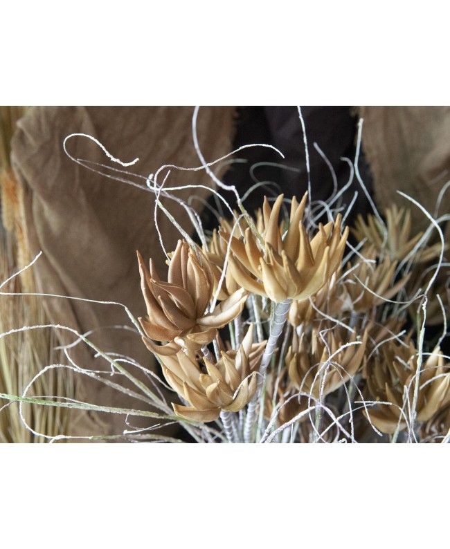 Europalms Artichoke Branch (EVA), artificial, beige, 100cm Fiori & piante