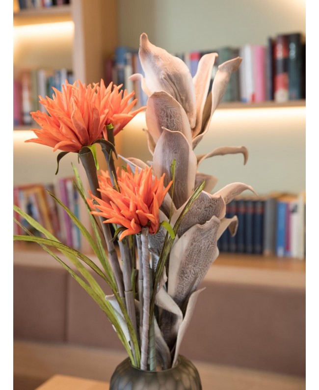 Europalms Dahlia (EVA), artificial plant, orange, 100cm Fiori & piante