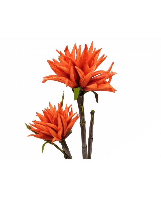 Europalms Dahlia (EVA), artificial plant, orange, 100cm Flowers & Plants