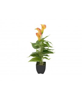 Europalms Mini Calla, artificial plant, yellow-orange, 43cm Fiori & piante