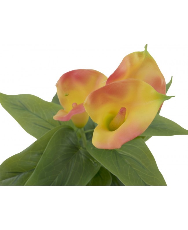 Europalms Mini Calla, artificial plant, yellow-orange, 43cm Fiori & piante