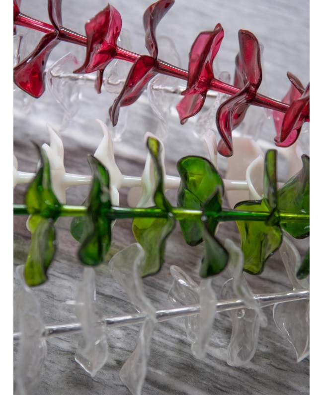 Europalms Kristalleukalyptus, Kunstpflanze, weiß, 81cm 12x