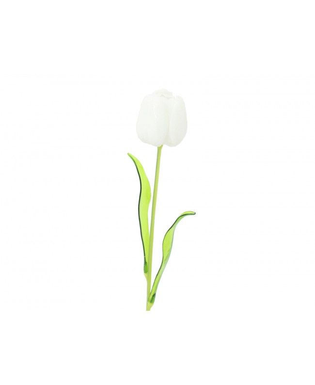 Europalms Crystal tulip, artificial flower, white 61cm 12x