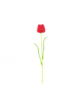 Europalms Crystal tulip,artificial flower, red 61cm 12x