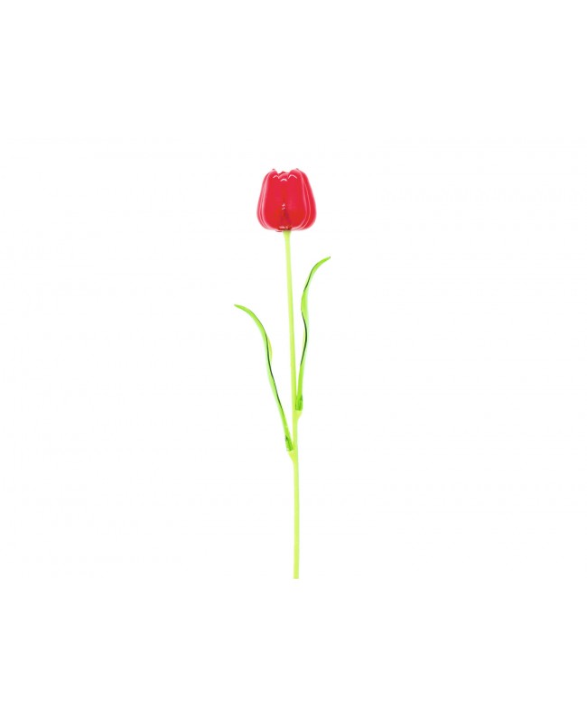 Europalms Crystal tulip,artificial flower, red 61cm 12x
