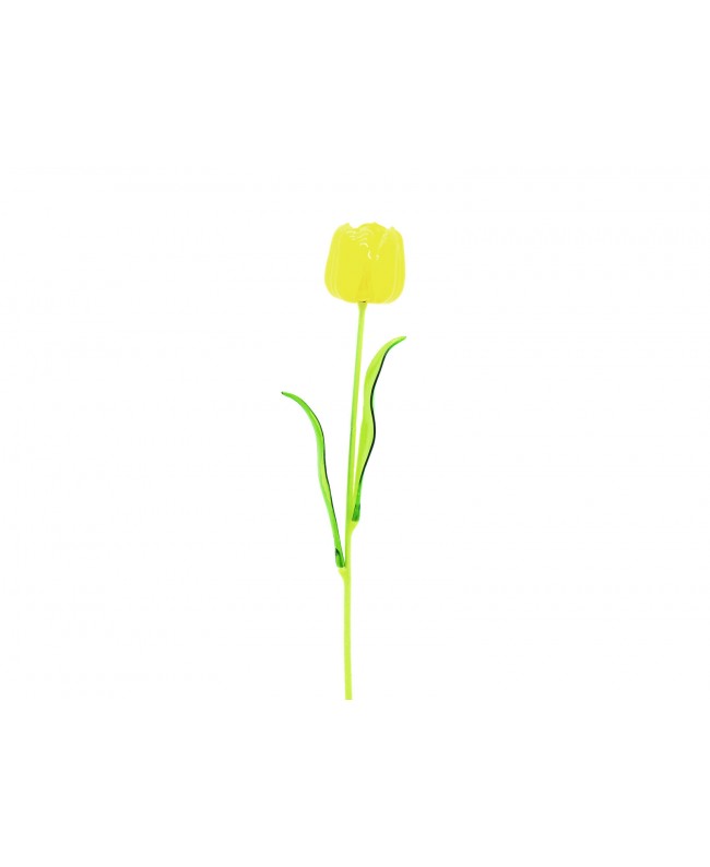 Europalms Crystal tulip, yellow, artificial flower, 61cm 12x