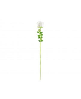 Europalms Rosa di cristallo, bianca, fiore artificiale, 81cm 12x