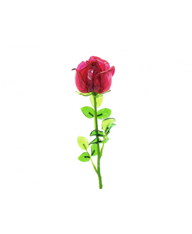Europalms Crystal rose, burgundy, artificial flower, 81cm 12x
