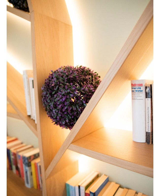 Europalms Grass ball, artificial, pink, 22cm