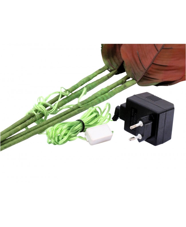 Europalms Ortensia, bianca, con fiori, 100 LED