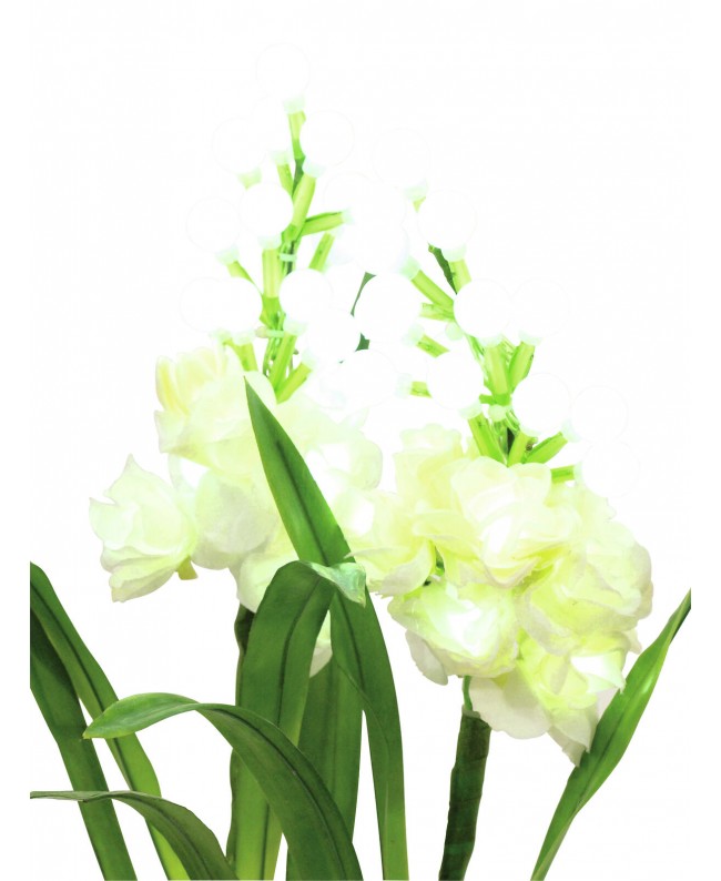 Europalms Arum set, 3 branches with LEDs white 85cm