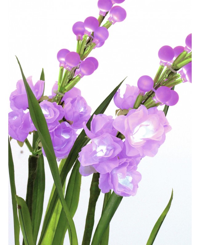 Europalms Arum set, 3 branches with LEDs, pink 85cm