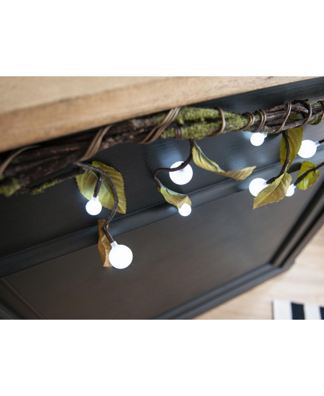 Europalms Heather twine, with LEDs, white, 180cm Flowers & Plants