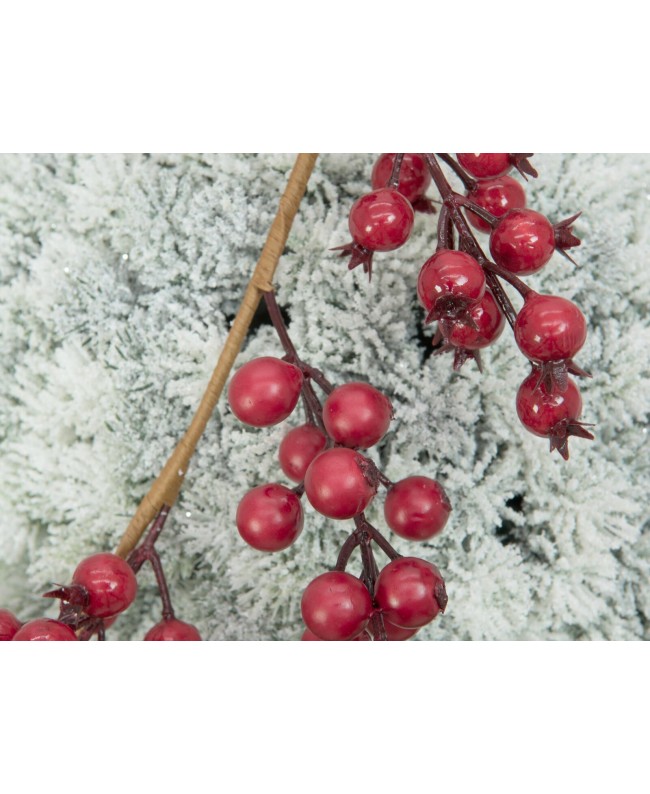 Europalms Pine ball, flocked, 20cm Flowers & Plants