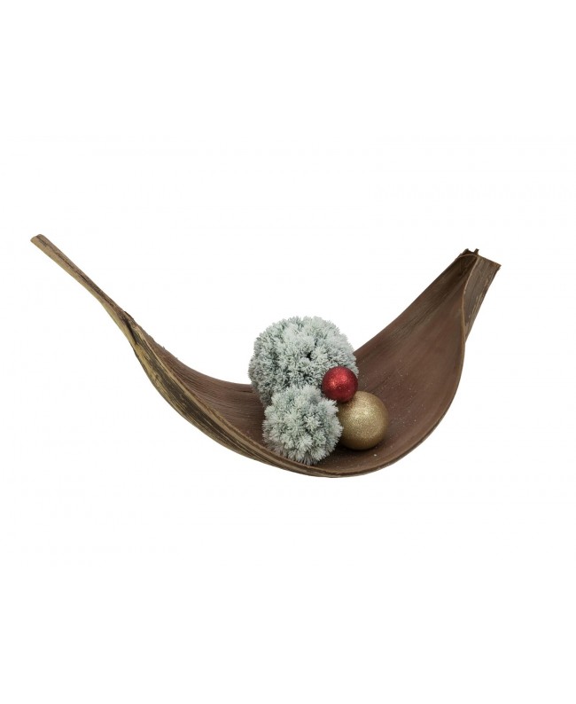 Europalms Pine ball, flocked, 30cm Fiori & piante