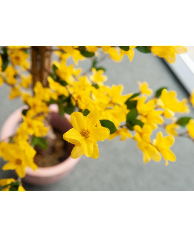 Europalms Forsythia tree with 3 trunks, artificial plant, yellow, 150cm Fiori & piante