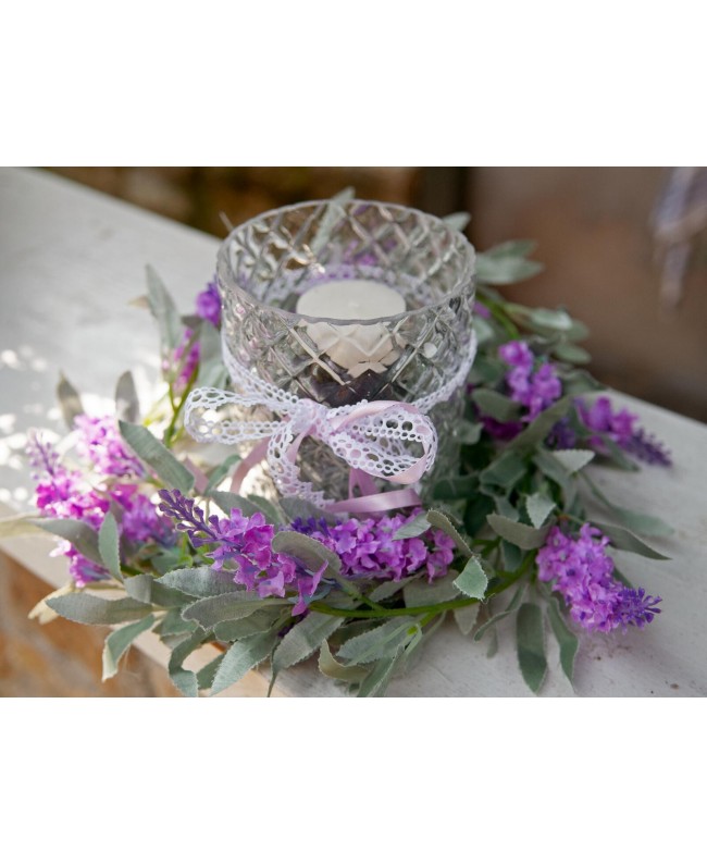 Europalms Flowering Garland, artificial, pink,180cm